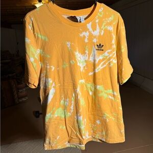 Adidas Orange and White T-Shirt